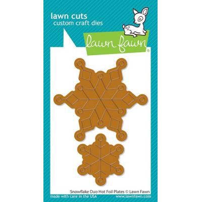 Lawn Fawn Hot Foil Plates - Snowflake Duo